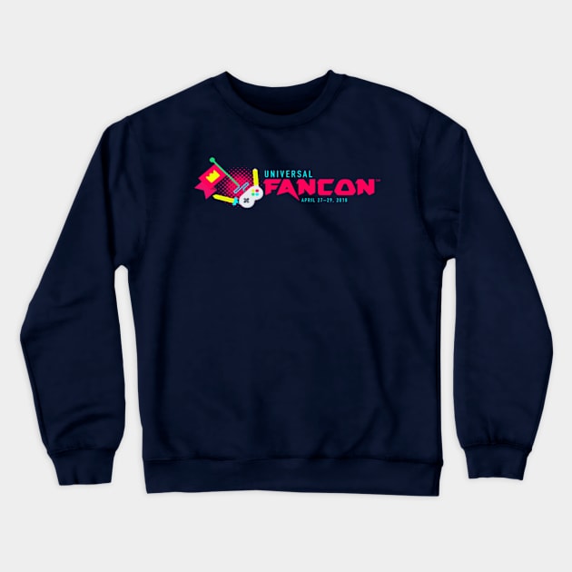 Universal FanCon Logo Tee Crewneck Sweatshirt by universalfancon